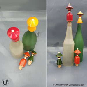 the MADHATTERS bottle stopper set (pair)