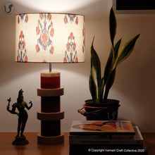 Load image into Gallery viewer, DOMUS Red ~ 12" red-blue IKAT