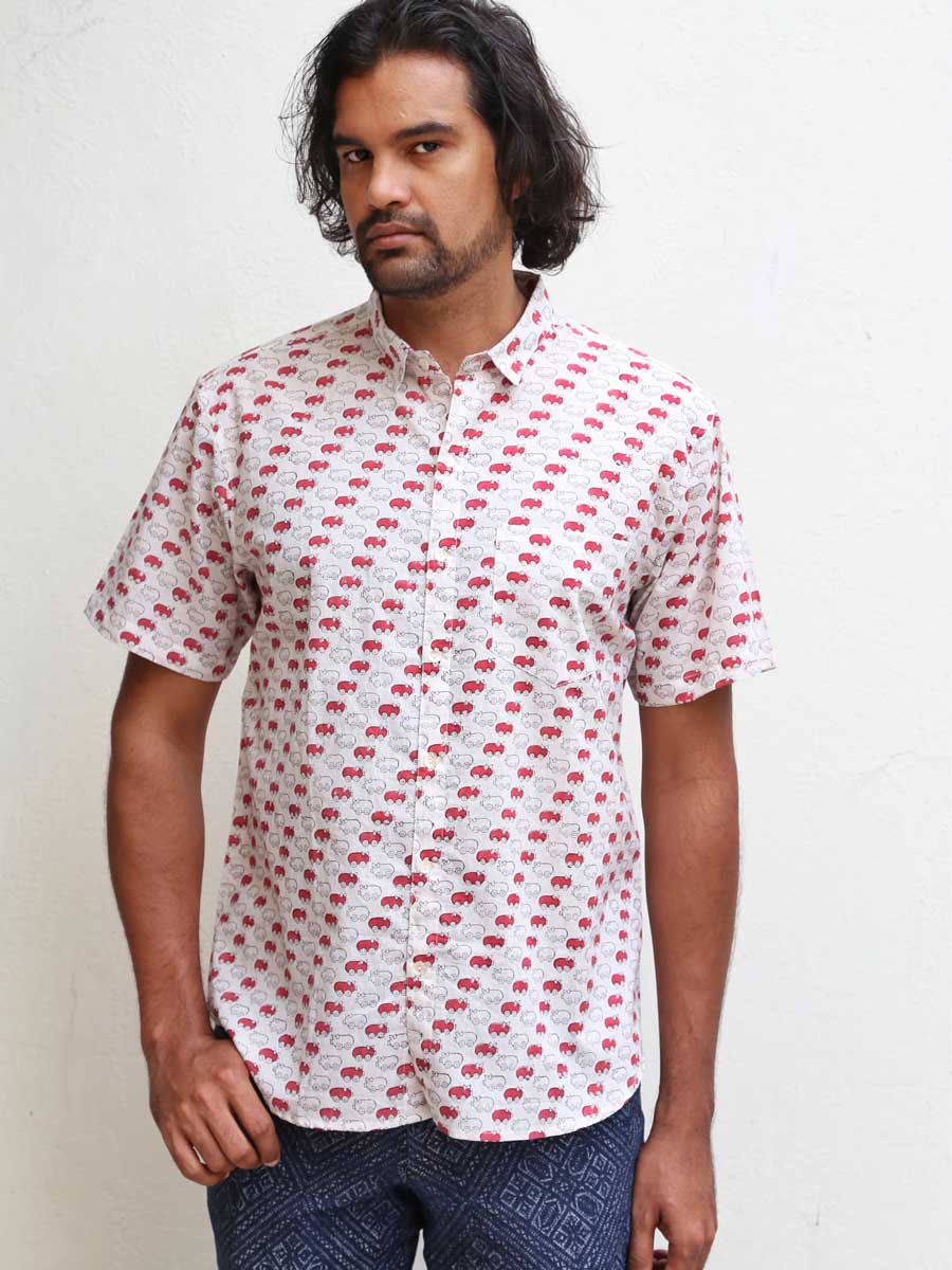 OINKSTONS in red-black (half sleeves)