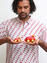 Load image into Gallery viewer, OINKSTONS in red-black (half sleeves)