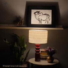 Load image into Gallery viewer, STHAMB Red  ~ 12" B&W STRIPES SHADE