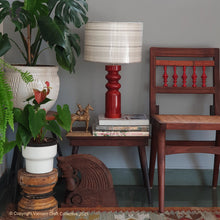 Load image into Gallery viewer, STHAMB Red  ~ 12" B&W STRIPES SHADE