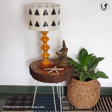 Load image into Gallery viewer, SWIRL BASE Mustard ~ 12" GOPURA IKAT DRUM