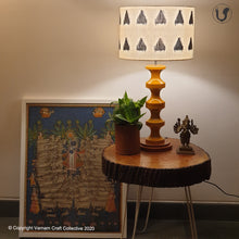 Load image into Gallery viewer, SWIRL BASE Mustard ~ 12" GOPURA IKAT DRUM