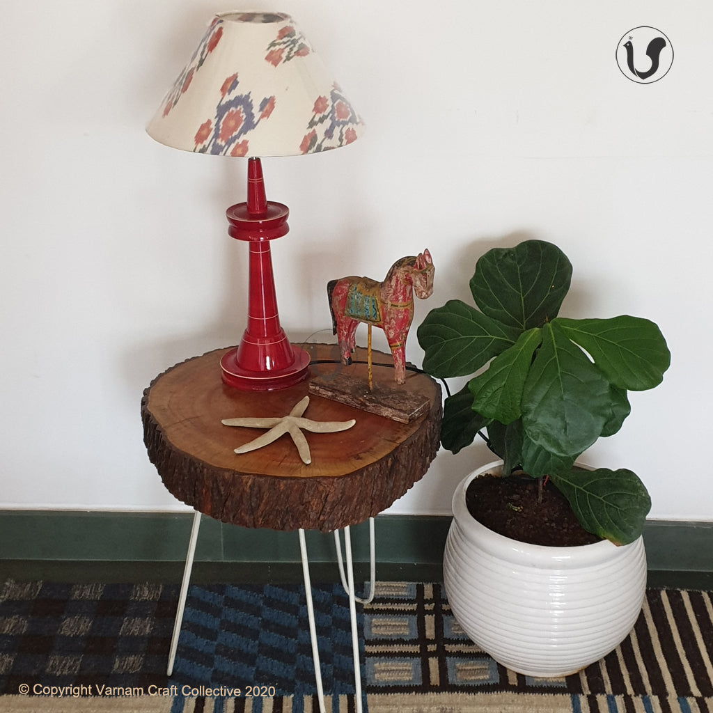 VILLAKKU BASE Red ~ Blue red Ikat cone