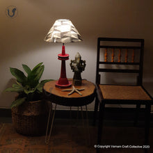 Load image into Gallery viewer, VILLAKKU BASE Red ~ Grey Checks Ikat cone