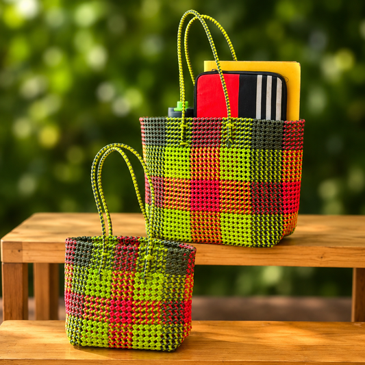 CHETTINAD MADRAS CHECKS BEACH BAGS 02