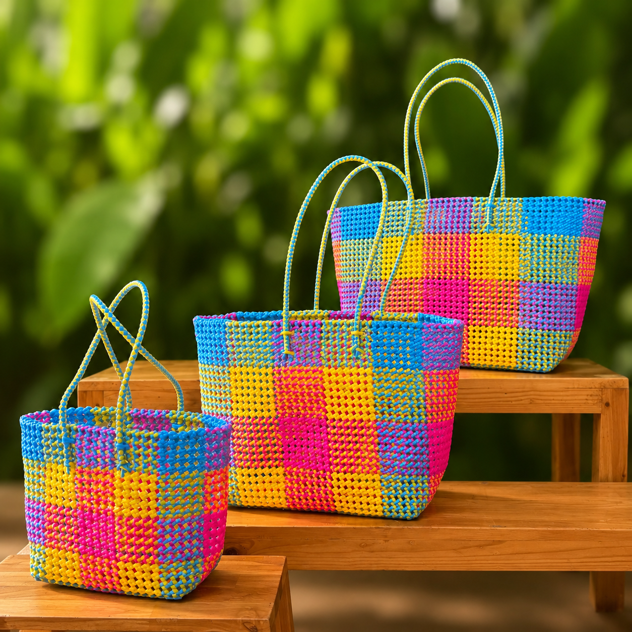 CHETTINAD MADRAS CHECKS BEACH BAGS 05
