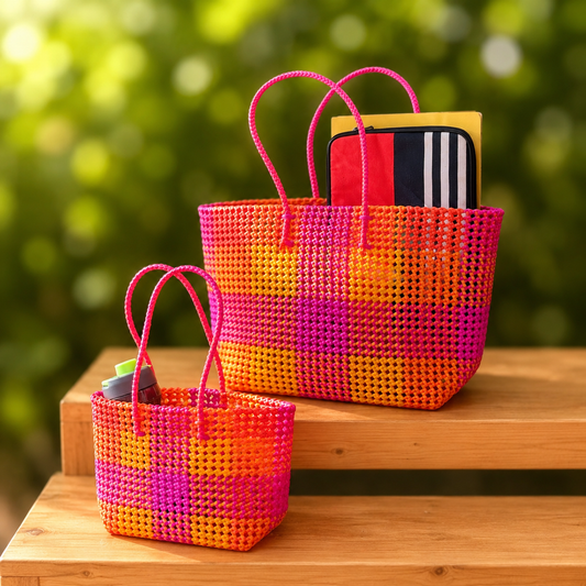 CHETTINAD MADRAS CHECKS BEACH BAGS 01
