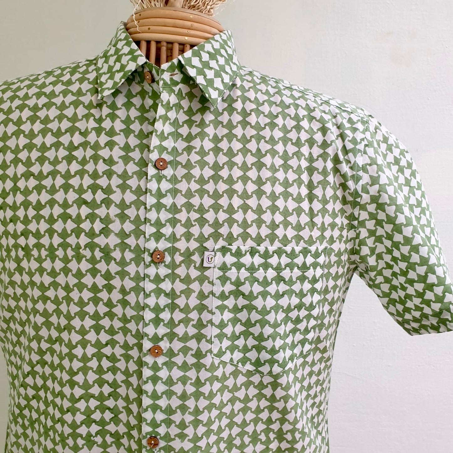 GEOMETRIC GREENS (Half Sleeves)