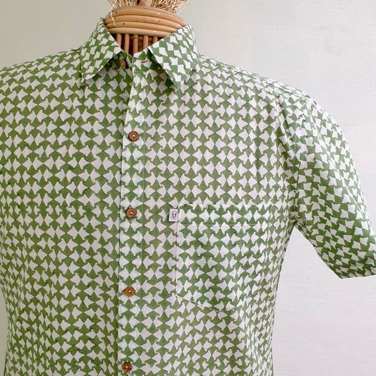 GEOMETRIC GREENS (Half Sleeves)