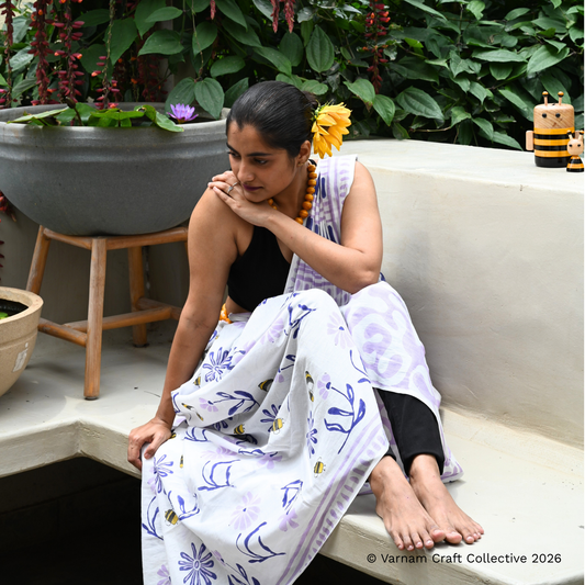 BUMBLEDORE SAREE (Violets)