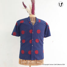 Load image into Gallery viewer, CHAND AJRAKH - polka red blues
