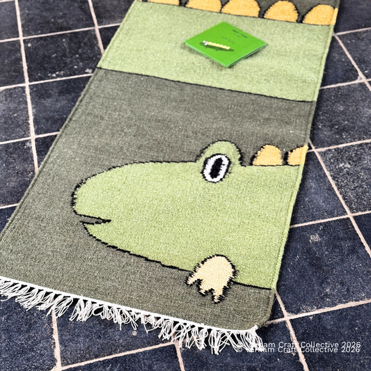 SPLIT SNAPPY 2X6 FEET GREEN PUNJA DHURRIE