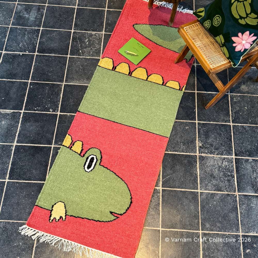 SPLIT SNAPPY PINK PUNJA DHURRIE