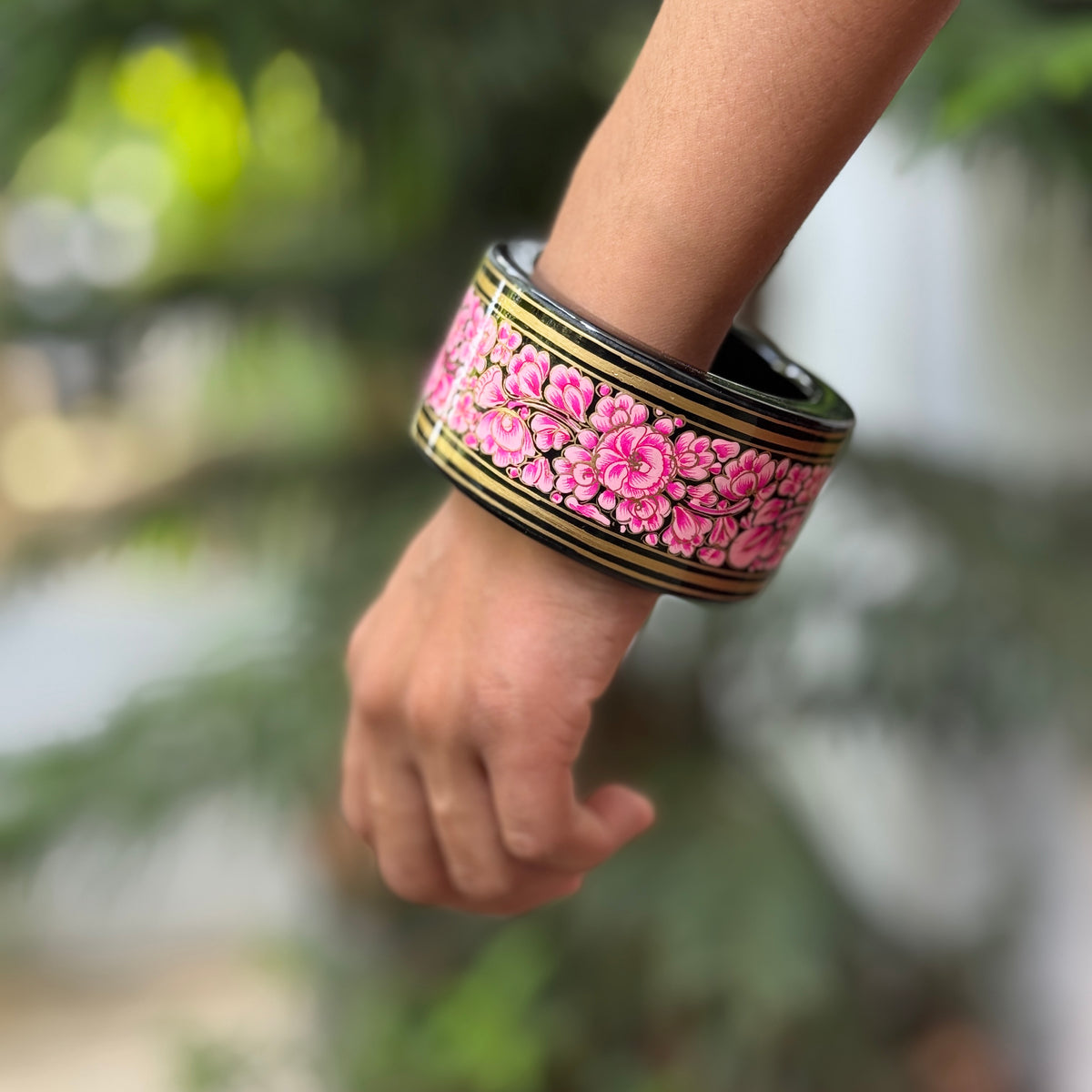 NAQQASHI DVITIYA THIN PINK FLORALS/2.4
