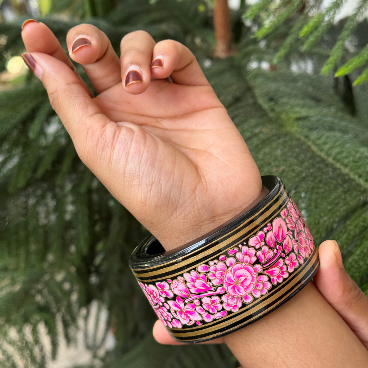 NAQQASHI DVITIYA THIN PINK FLORALS/2.4