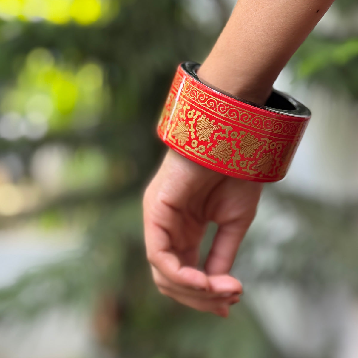 NAQQASHI DVITIYA THIN RED CHINAR GOLD/2.4