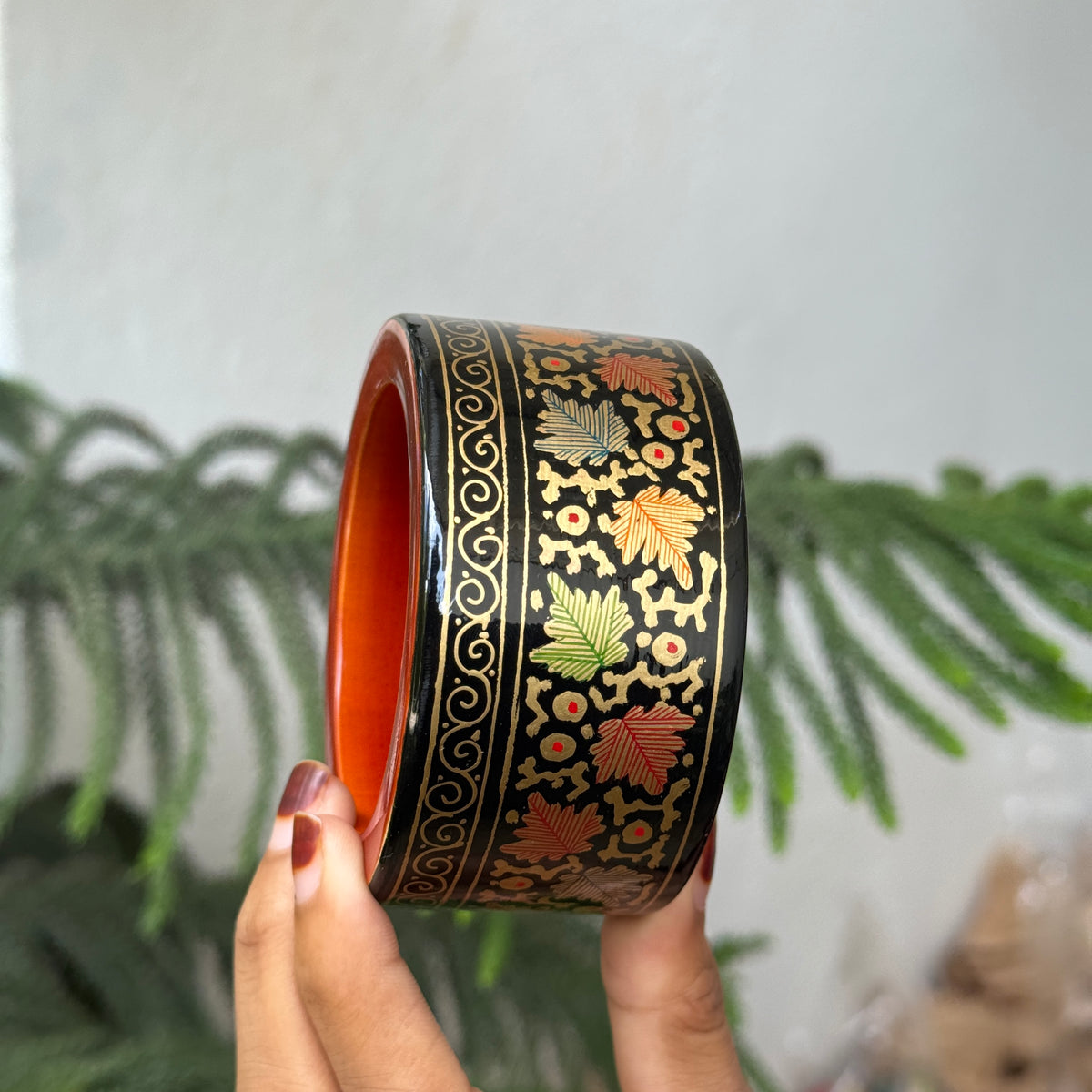 NAQQASHI DVITIYA THIN RED GREEN GOLD CHINAR/2.4