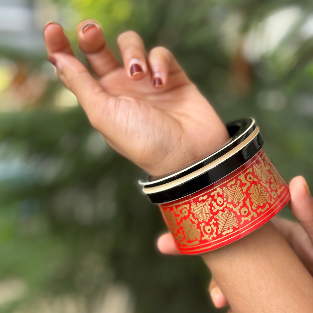 MALHAR NAQQASHI RED CHINAR BLACK 2.4