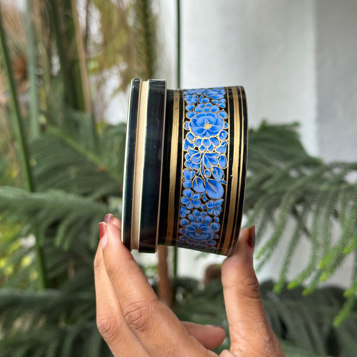 MALHAR NAQQASHI BLUE FLORALS 2.4