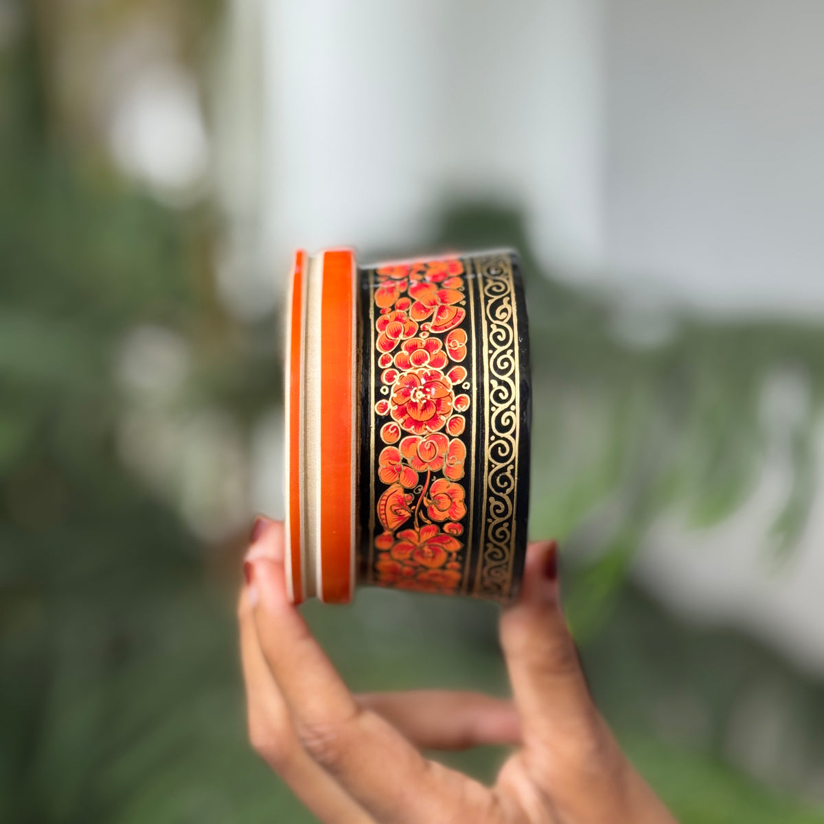 MALHAR NAQQASHI ORANGE FLORALS 2.4