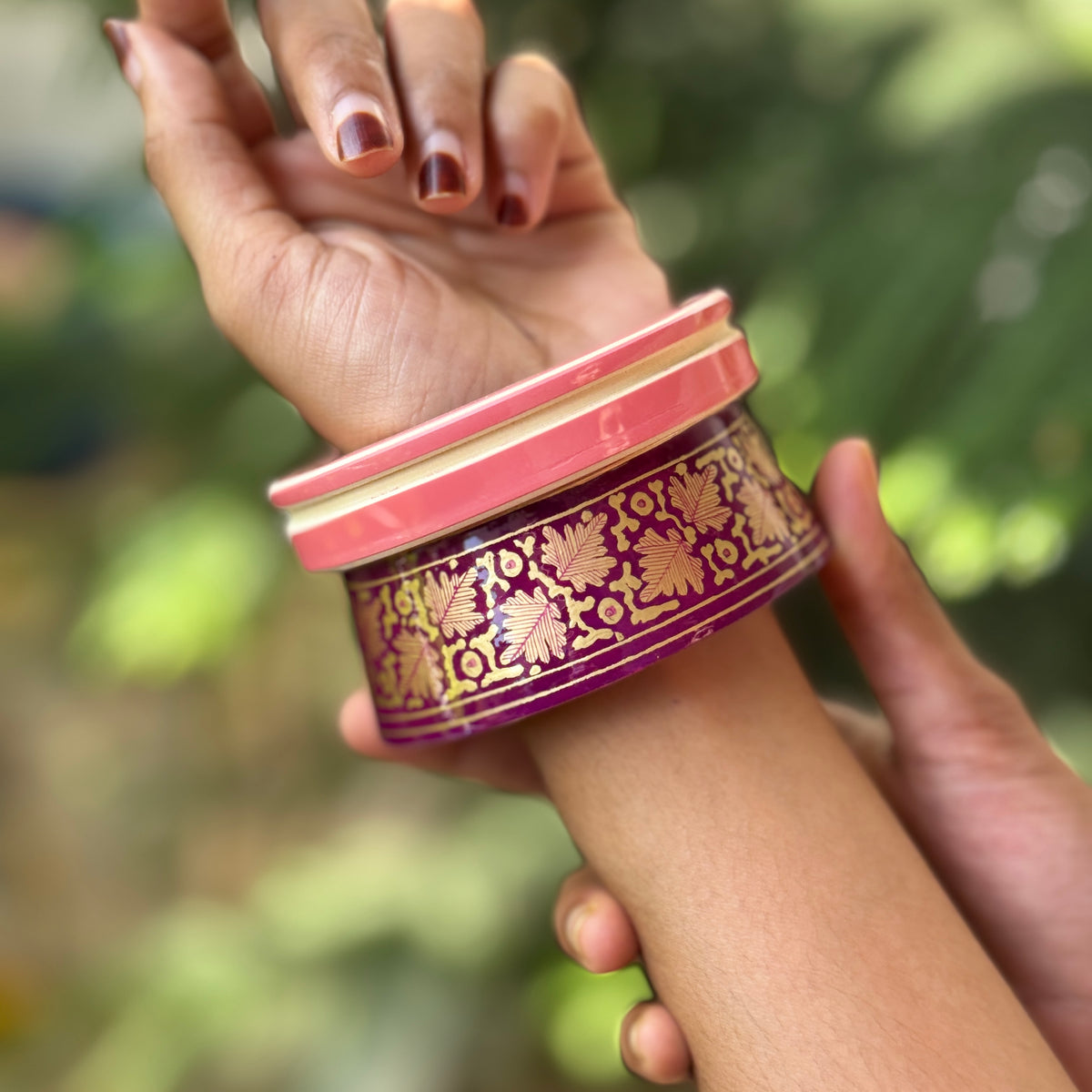 MALHAR NAQQASHI PINK PURPLE CHINA 2.6