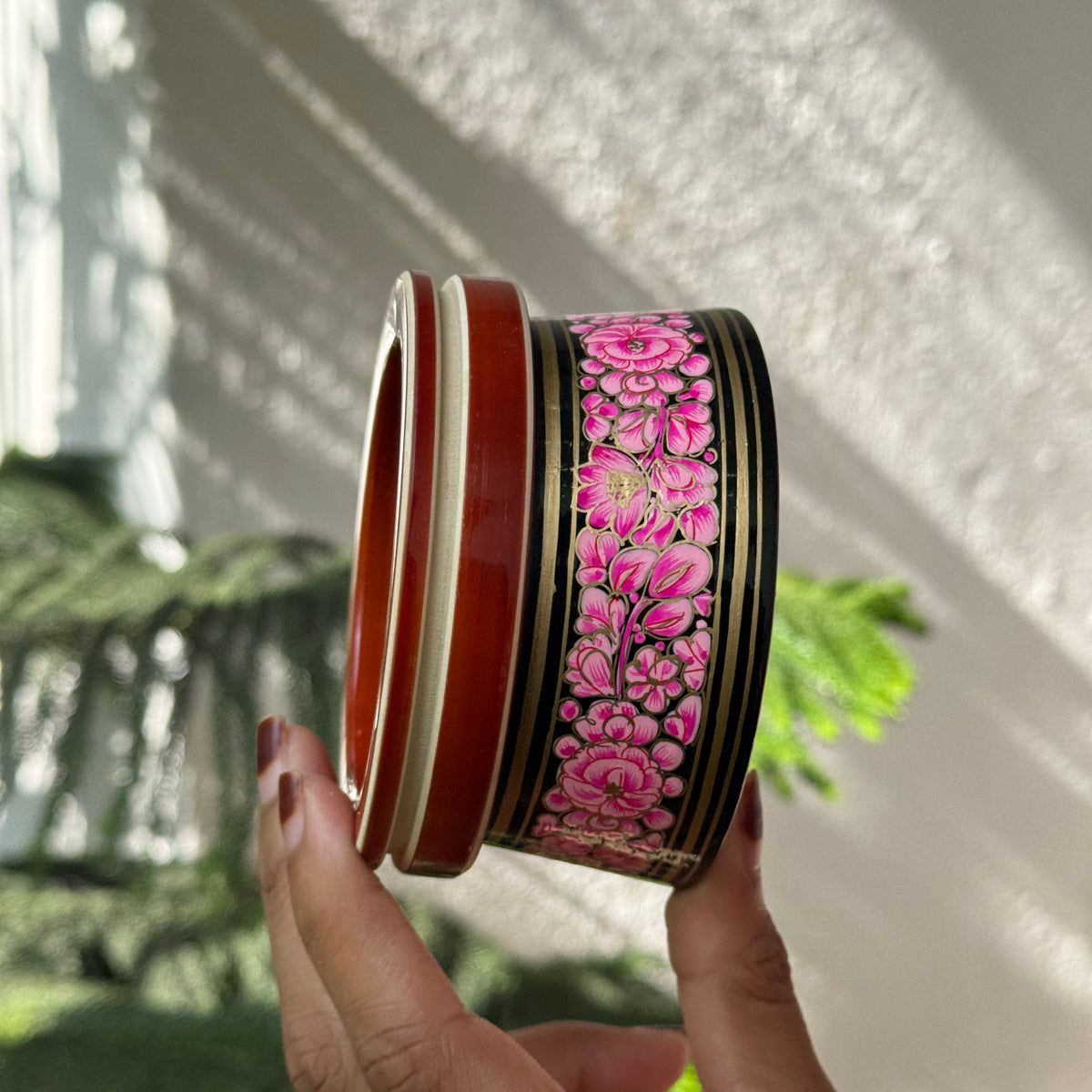 MALHAR NAQQASHI RED PINK FLORAL 2.6