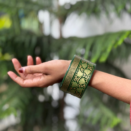NAQQASHI DVITIYA THIN GREEN CHINAR Gold/2.4