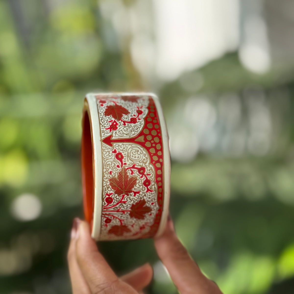NAQQASHI DVITIYA THIN CREAM RED GOLD/2.6