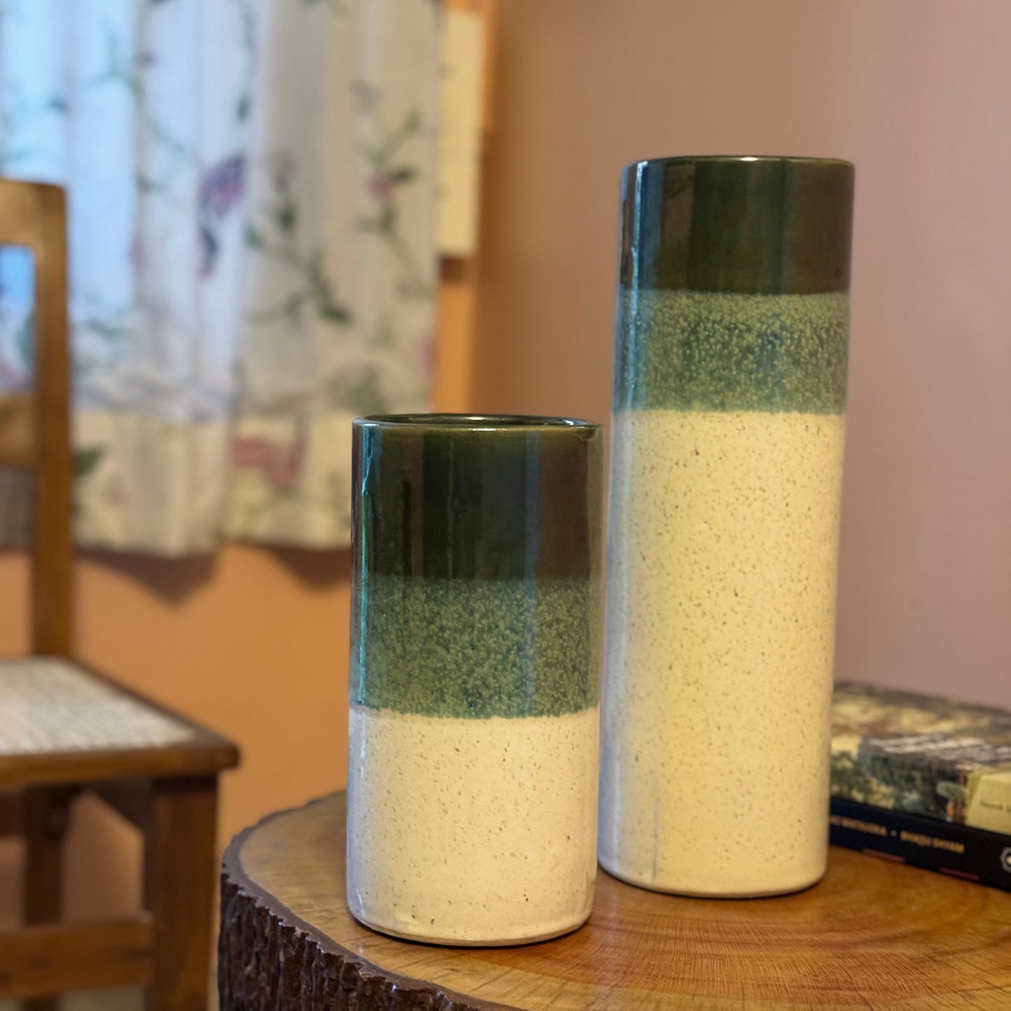 CERAMIC CYLINDER VASES