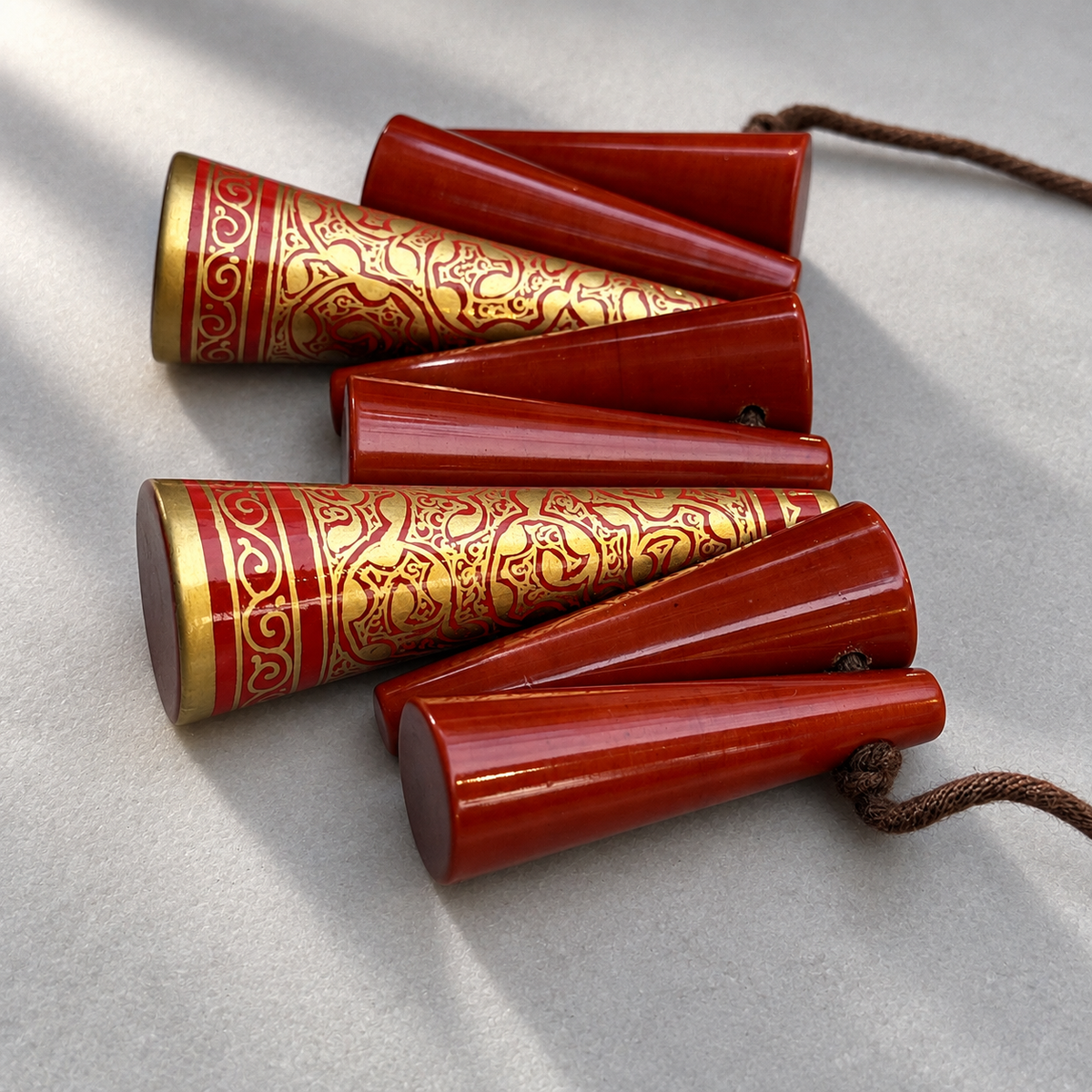 TRIKONES NAQQASHI RED GOLD