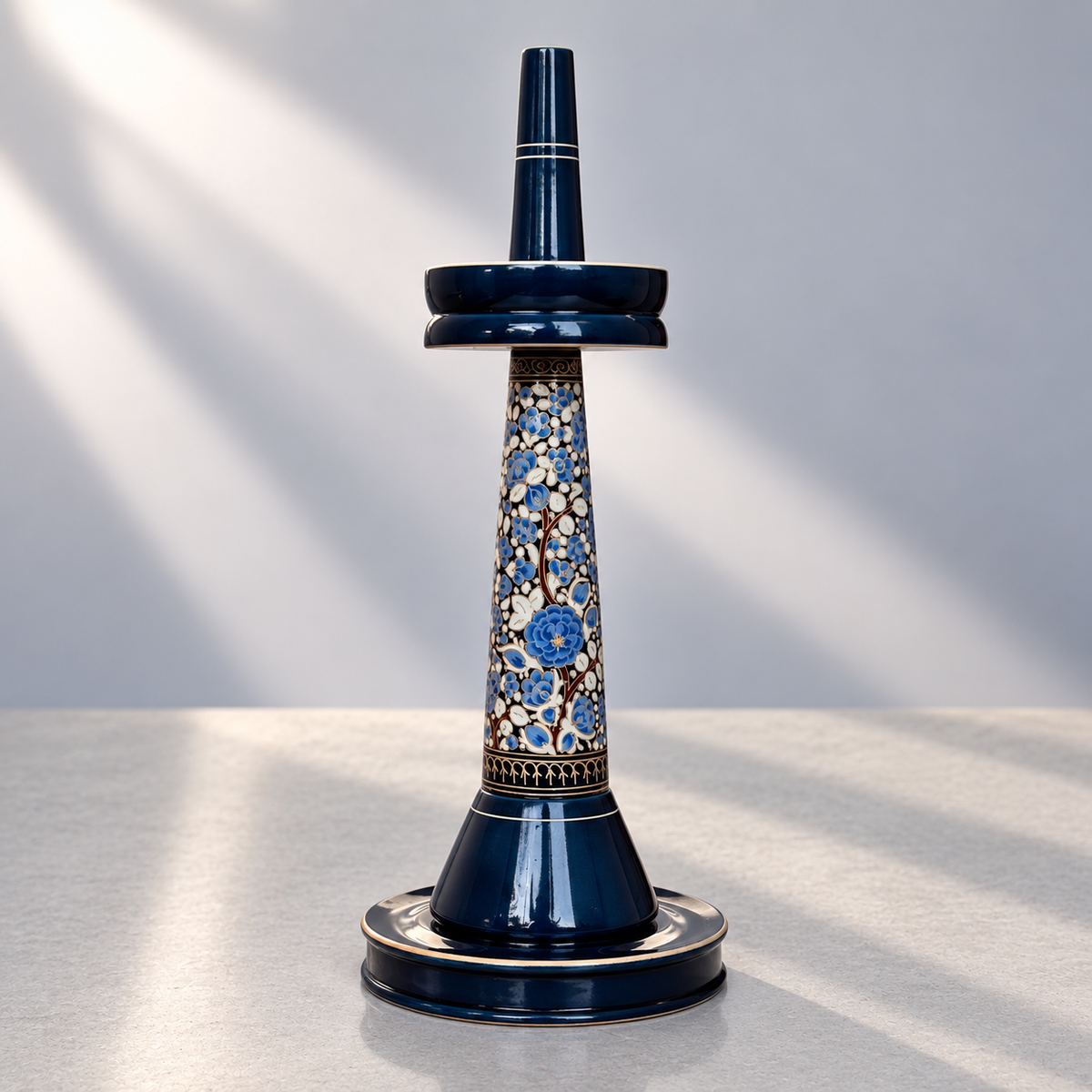 NAQQASHI VILLAKKU BLUE FLORALS