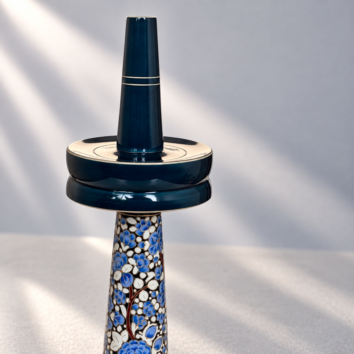 NAQQASHI VILLAKKU BLUE FLORALS
