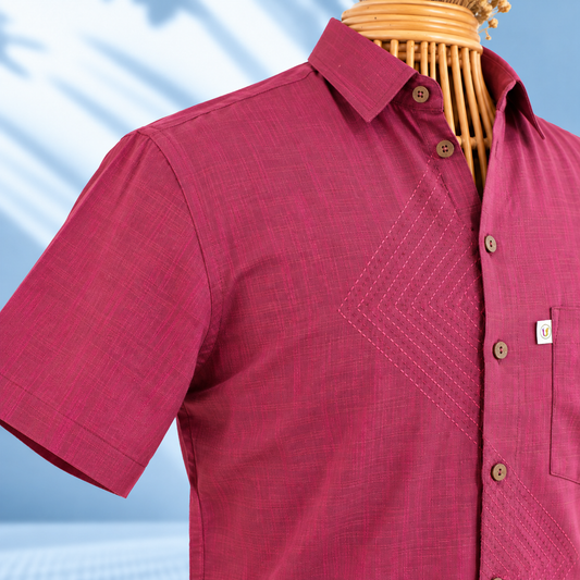 ZIGZAG LAMBADI (Half Sleeves) FUSCHIA