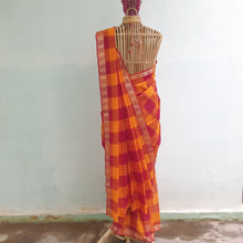 Load image into Gallery viewer, CHETTINAD CHECKS ~ red yellow
