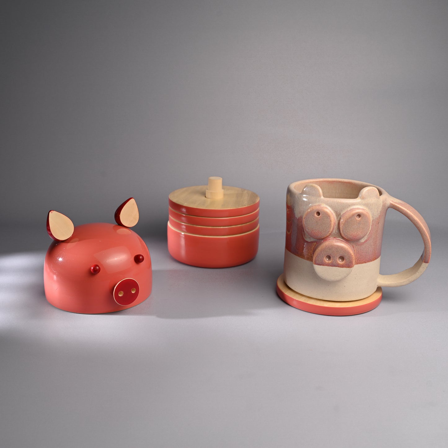 OINKSTON PINK COASTER