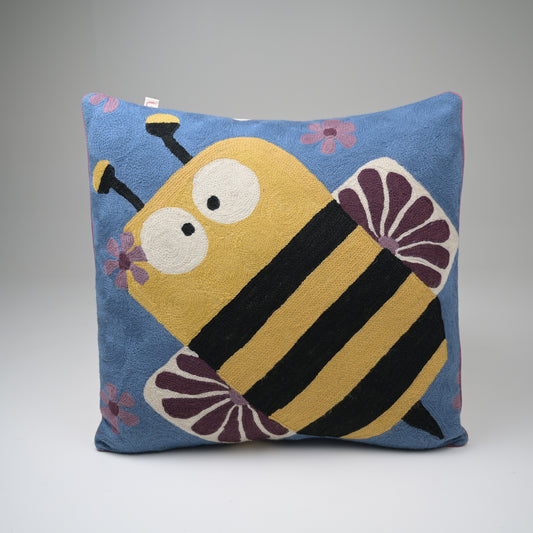 Bumbledore Crewel Cushion