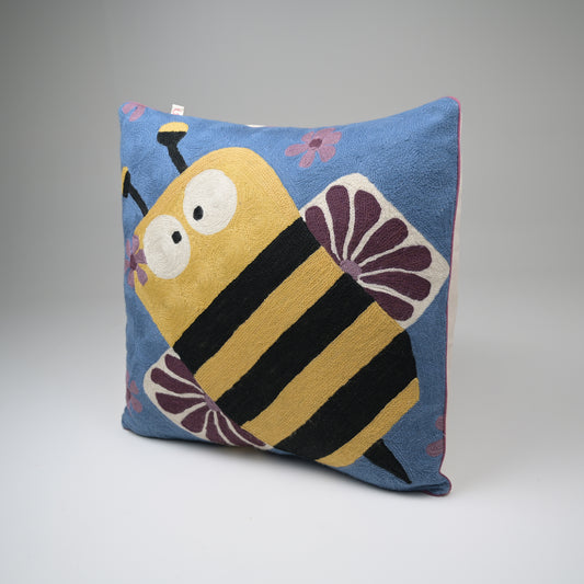 Bumbledore Crewel Cushion