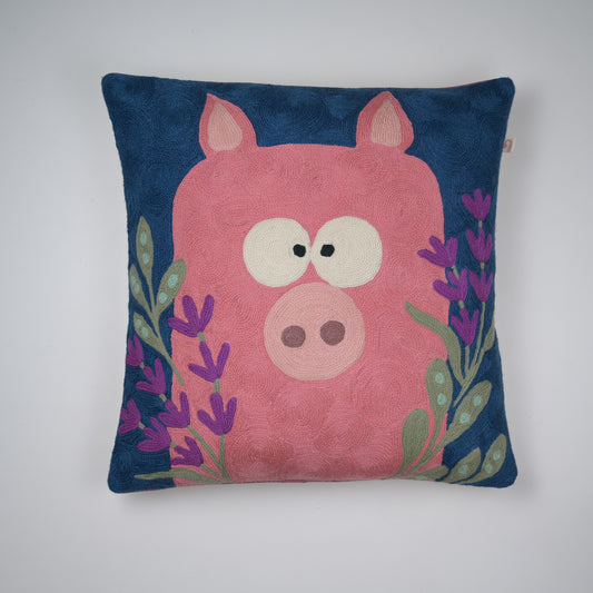 OInkston Crewel Cushion