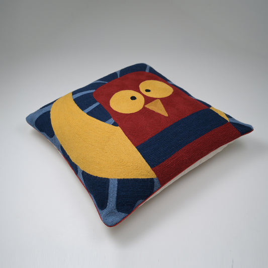 Hootley Crewel Cushion