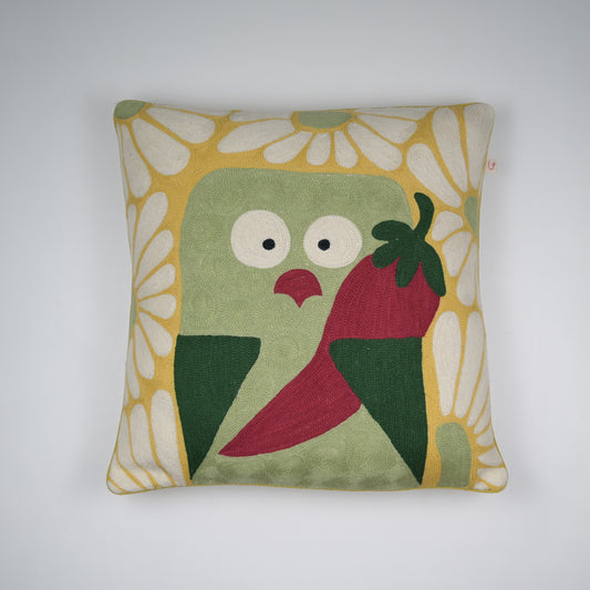 Nibbles Crewel Cushion