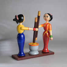 Load image into Gallery viewer, Village scene - Pounding spices
