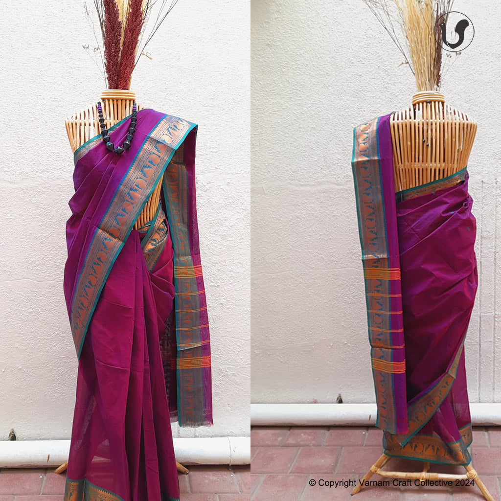 Chettinad ~ Fuschia n Teal