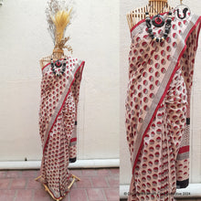Load image into Gallery viewer, HALF-MOON Saree in Red
