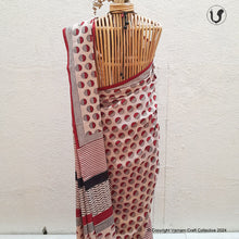 Load image into Gallery viewer, HALF-MOON Saree in Red
