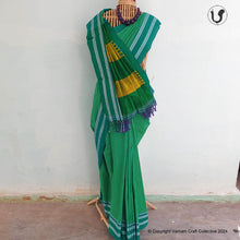 Load image into Gallery viewer, ILKAL ~ all green checks cotton silk
