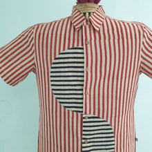 Load image into Gallery viewer, LINES IN RED BLACK (Half Sleeves)
