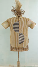 Load image into Gallery viewer, LINES IN YELLOW BLACK (Half Sleeves)

