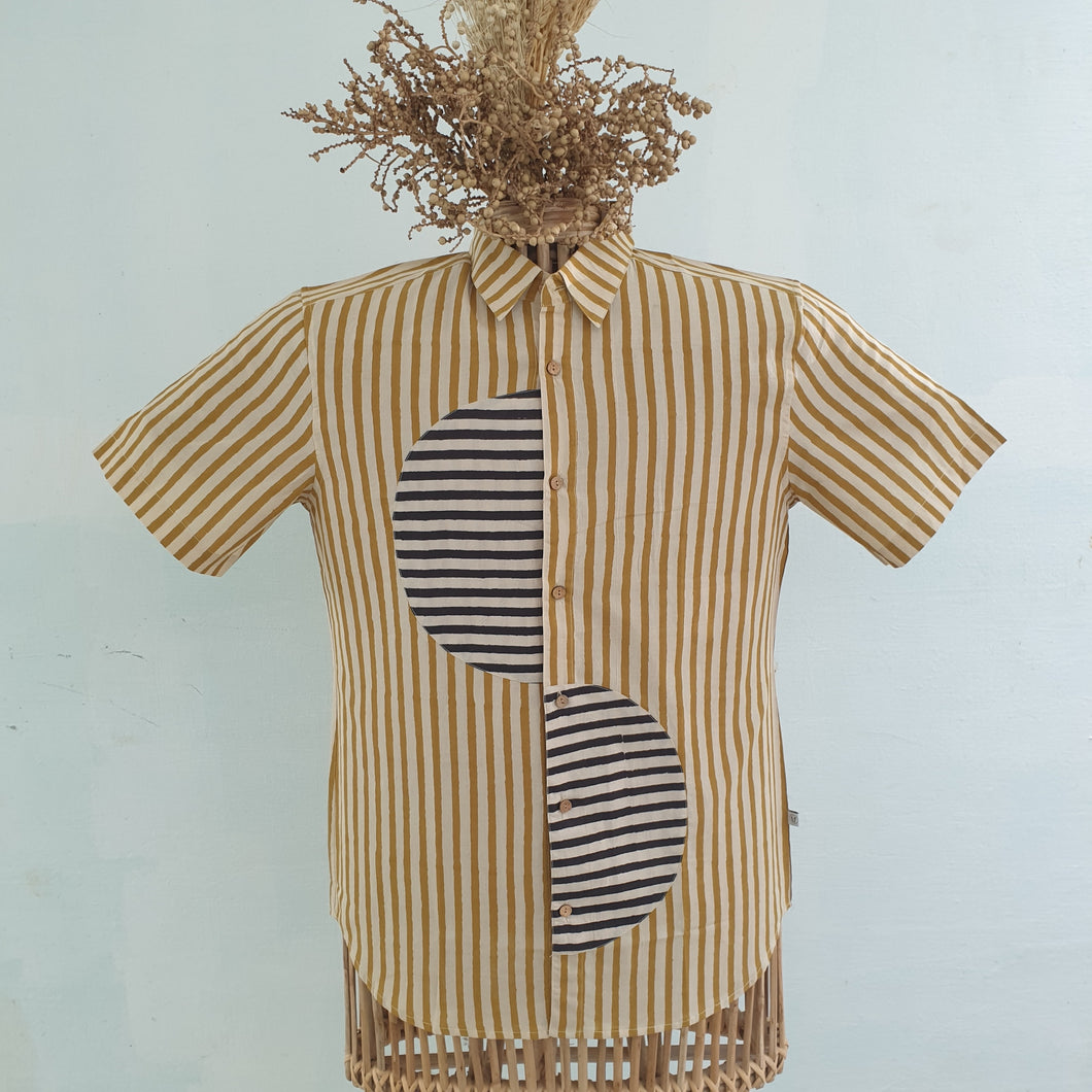 LINES IN YELLOW BLACK (Half Sleeves)